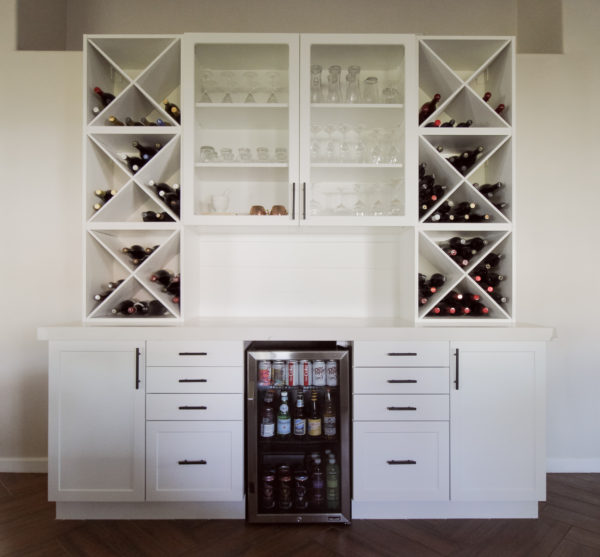 We DIY Ed A Custom IKEA Bar According To Nohea   Diy Ikea Semihandmade Custom Home Bar Wine Fridge Cabinets 1 600x557 